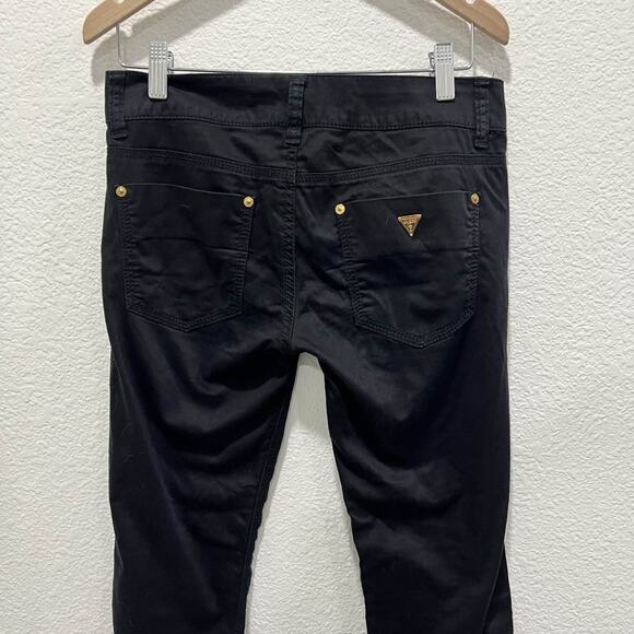 Guess Women's Black Skinny Stretch Denim Pants Daredevil Skinny Size 26 - Picture 5 of 10
